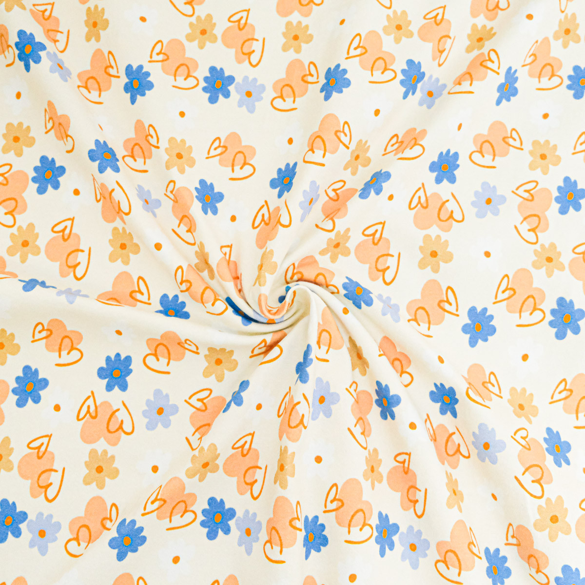 Sweet Flowers Printed Cotton Jersey - Maison Klem